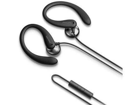 Auriculares Deportivos Philips TAA1105BK/ con Micrófono/ Jack 3.5/ Negros