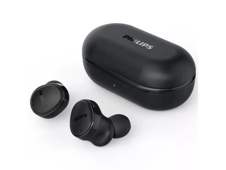 Auriculares Bluetooth Philips TAT4556BK con estuche de carga/ Autonomía 9h/ Negros