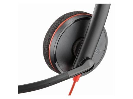 Auriculares Plantronics Blackwire C3210/ con Micrófono/ USB/ Negros