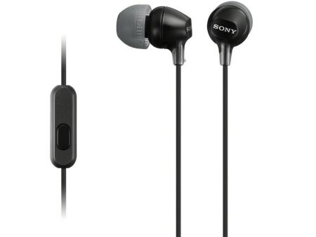 Auriculares Intrauditivos Sony MDR-EX15AP/ con Micrófono/ Jack 3.5/ Negros