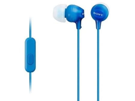 Auriculares Intrauditivos Sony MDR-EX15APLI/ con Micrófono/ Jack 3.5/ Azules