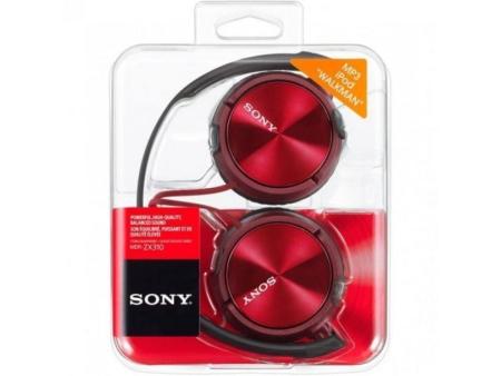 Auriculares Sony MDRZX310APR/ con Micrófono/ Jack 3.5/ Rojos