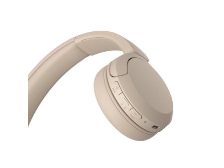 Auriculares inalámbricos Sony WH-CH520/ con Micrófono/ Bluetooth/ Beige