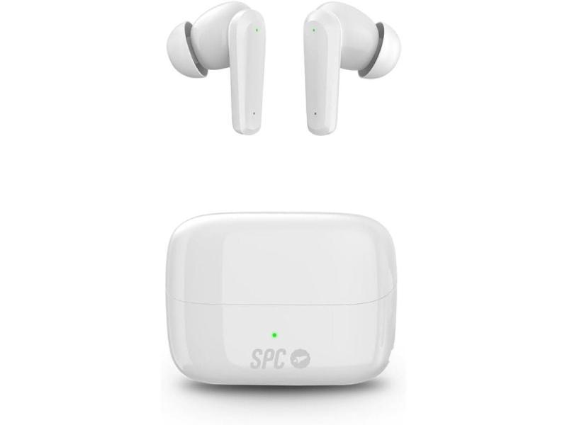 Auriculares Bluetooth SPC Ether 2 Pro con estuche de carga/ Autonomía 6.5h/ Blancos