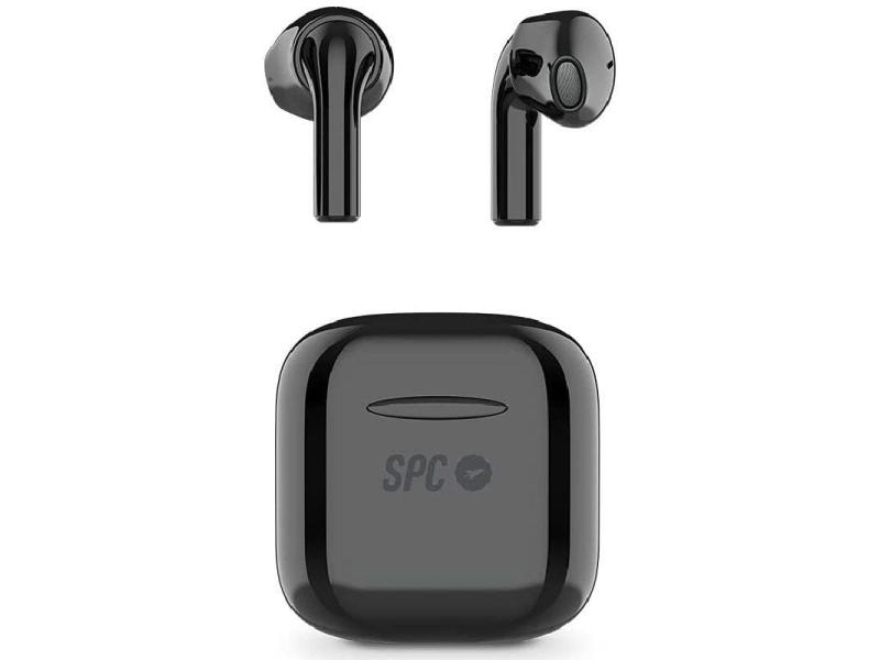 Auriculares Bluetooth SPC Zion Pro con estuche de carga/ Autonomía 3.5h/ Negros