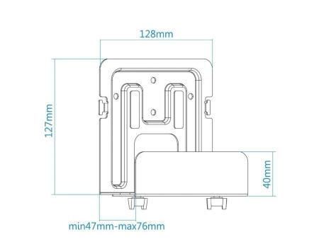 Soporte Universal TooQ TQMPM4776 para Router, MiniPC/ hasta 5kg