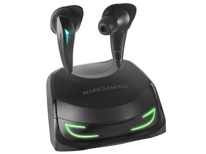 Auriculares Bluetooth Mars Gaming MHI-Ultra con estuche de carga/ Autonomía 7-8h/ Negros