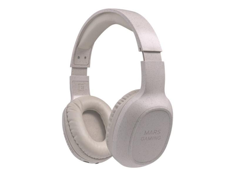 Auriculares Inalámbricos Mars Gaming MHW-ECO/ con Micrófono/ Bluetooth/ Jack 3.5/ Gris