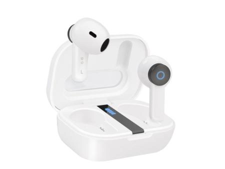 Auriculares Bluetooth TooQ Bender TQBWH-0031W con estuche de carga/ Autonomía 4h/ Blancos