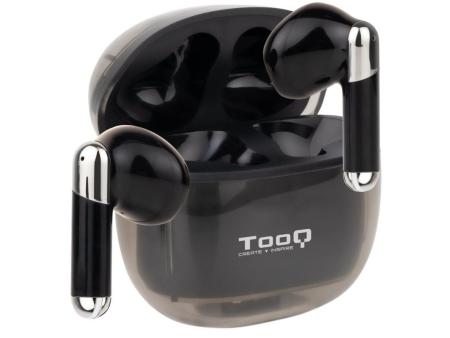 Auriculares Bluetooth TooQ Onyx TQBWH-0054B con estuche de carga/ Autonomía 4h/ Negros