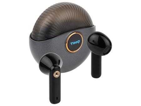 Auriculares Bluetooth TooQ Snail TQBWH-0060G con estuche de carga/ Autonomía 4h/ Grises y Negros