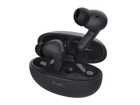 Auriculares Bluetooth Trust Yavi ENC con estuche de carga/ Negros