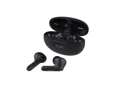 Auriculares Bluetooth Trust Yavi ENC con estuche de carga/ Negros