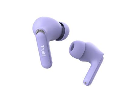 Auriculares Bluetooth Trust Yavi ENC con estuche de carga/ Morados