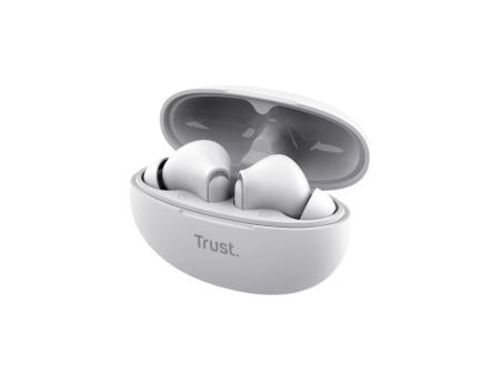 Auriculares Bluetooth Trust Yavi ENC con estuche de carga/ Blancos