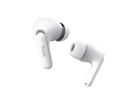 Auriculares Bluetooth Trust Yavi ENC con estuche de carga/ Blancos