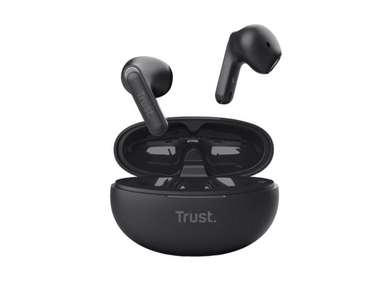 Auriculares Bluetooth Trust Yavi ENC con estuche de carga/ Negros