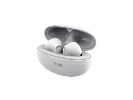 Auriculares Bluetooth Trust Yavi ENC con estuche de carga/ Blancos