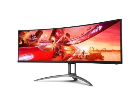 Monitor Gaming Ultrapanorámico Curvo AOC Agon AG493UCX2 48.8'/ Dual QHD/ 1ms/ 165Hz/ VA/ Multimedia/ Negro