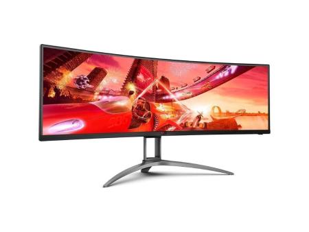 Monitor Gaming Ultrapanorámico Curvo AOC Agon AG493UCX2 48.8'/ Dual QHD/ 1ms/ 165Hz/ VA/ Multimedia/ Negro