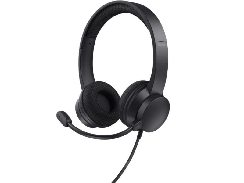 Auriculares Trust HS-260/ con Micrófono/ USB/ Negros