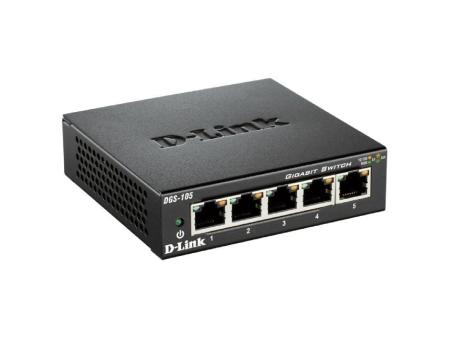 Switch D-Link DGS-105 5 Puertos/ RJ-45 10/100/1000