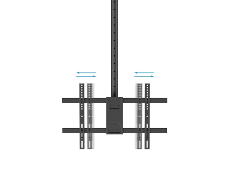 Soporte de Techo Giratorio/ Inclinable/ Nivelable TooQ LPCE1186TSLI-XL-B para TV de 43-86'/ hasta 60kg