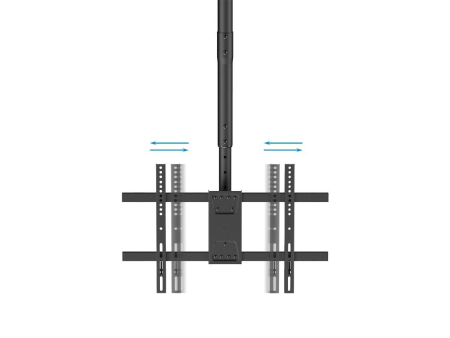 Soporte de Techo Giratorio/ Inclinable/ Nivelable TooQ LPCE1186TSLI-B para TV de 43-86'/ hasta 60kg