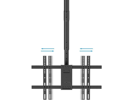 Soporte de Techo Giratorio/ Inclinable/ Nivelable TooQ LPCE2286TSLI-B para 2 TV de 43-86'/ hasta 100kg