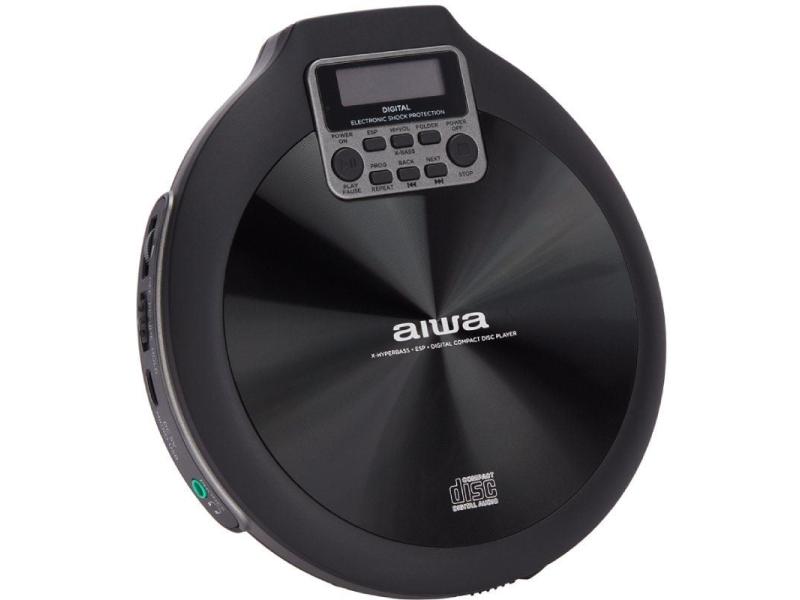 Reproductor de CD/CDR/MP3 Aiwa Walk PCD-810BK/ Negro