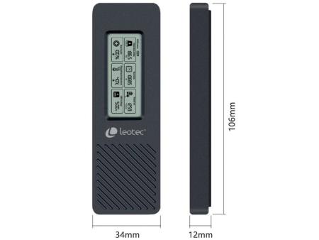 Caja Externa para Disco SSD M.2 NVMe Leotec LEM2EXT01/ USB 3.2/ con Pantalla LCD