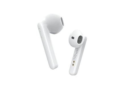 Auriculares Bluetooth Trust Primo Touch con estuche de carga/ Autonomía 4h/ Blancos