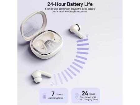 Auriculares Bluetooth Vention AIR A01 NBMN0 con estuche de carga/ Autonomía 7h/ Blancos