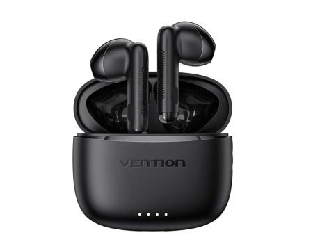 Auriculares Bluetooth Vention ELF E03 NBHB0 con estuche de carga/ Autonomía 6h/ Negros