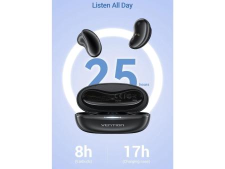 Auriculares Bluetooth Vention Tiny T11 NBJB0 con estuche de carga/ Autonomía 8h/ Negros