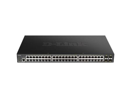 Switch Gestionado D-Link Smart DGS-1250-52XMP 52 Puertos/ RJ-45 10/100/1000 PoE/ SFP