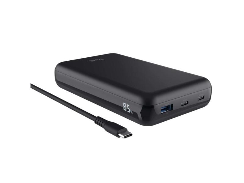 Batería Externa/Powerbank Trust Laro 20000mAh/ 100W/ Compatible con Portátiles