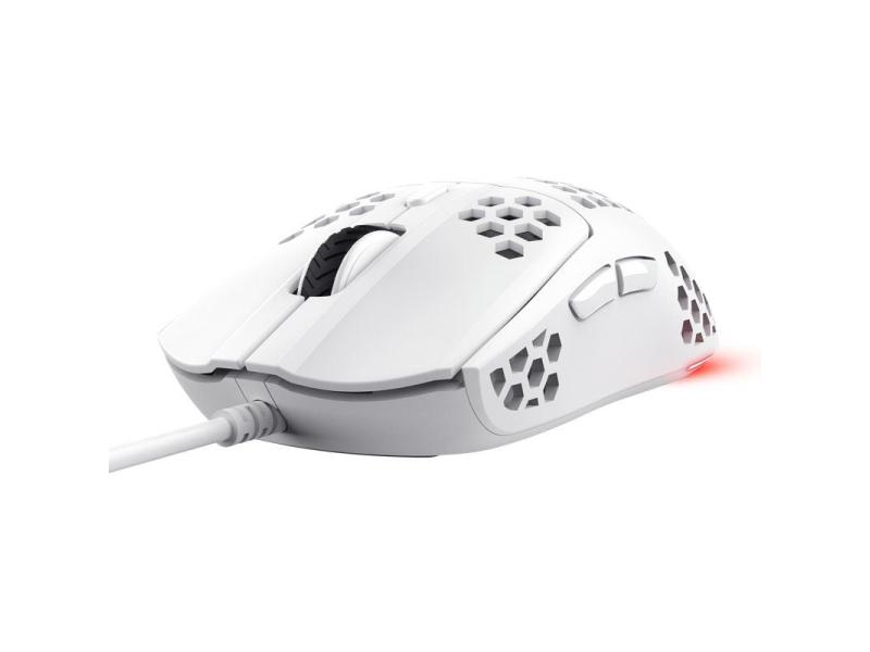 Ratón Gaming Trust Gaming GXT 929W Helox/ Hasta 6400 DPI/ Blanco