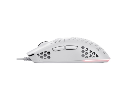 Ratón Gaming Trust Gaming GXT 929W Helox/ Hasta 6400 DPI/ Blanco