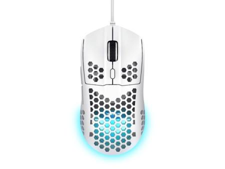 Ratón Gaming Trust Gaming GXT 929W Helox/ Hasta 6400 DPI/ Blanco