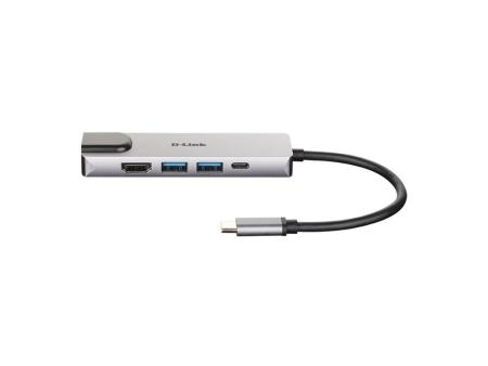 Docking USB Tipo-C D-Link DUB-M520/ 2xUSB/ 1xUSB Tipo-C/ 1xHDMI/ 1xRJ45/ 1xThunderbolt/ Gris