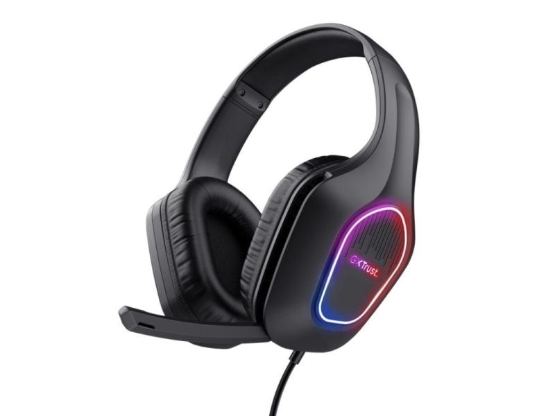 Auriculares Gaming con Micrófono Trust Gaming GXT 416 Zirox/ Jack 3.5/USB Negros