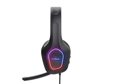 Auriculares Gaming con Micrófono Trust Gaming GXT 416 Zirox/ Jack 3.5/USB Negros