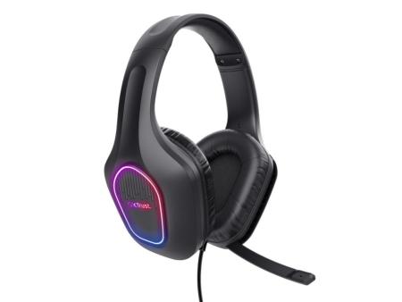 Auriculares Gaming con Micrófono Trust Gaming GXT 416 Zirox/ Jack 3.5/USB Negros