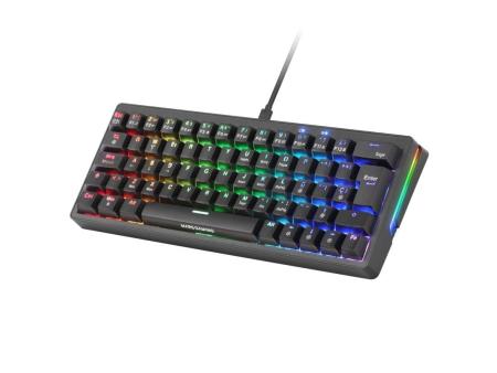 Teclado Gaming Mecánico Mars Gaming MKMINIPRO/ Switch Marrón/ Negro