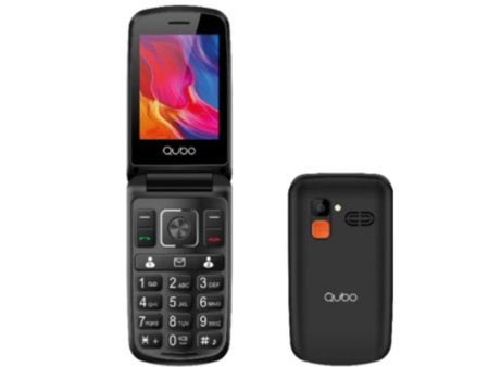 Teléfono Móvil Qubo P-210NWBKC para Personas Mayores/ Negro