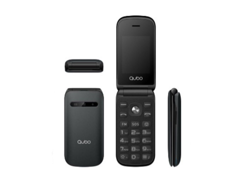 Teléfono Móvil Qubo X-209BKMKII para Personas Mayores/ Negro