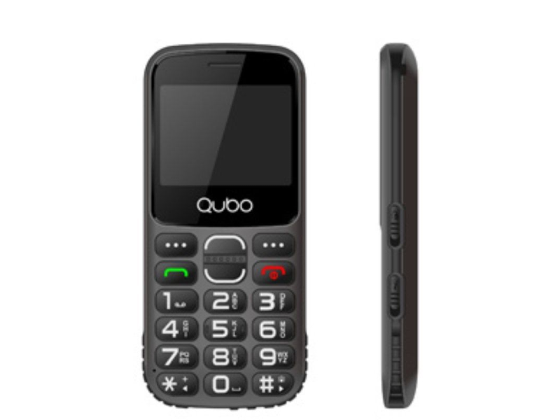 Teléfono Móvil Qubo X-230BKC para Personas Mayores/ Negro