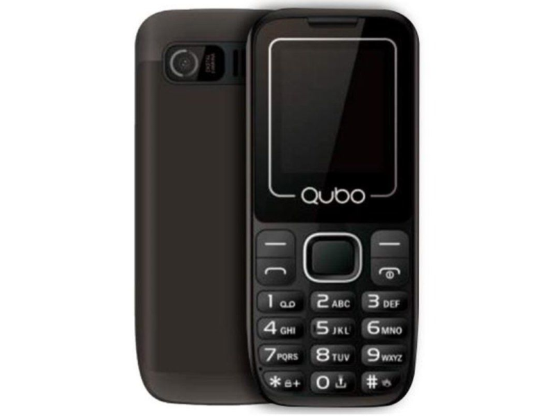 Teléfono Móvil Qubo P-180BK para Personas Mayores/ Negro