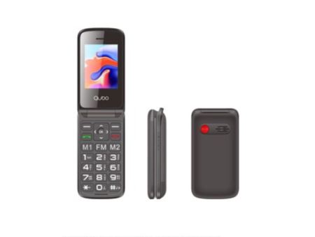 Teléfono Móvil Qubo X-247BKC para Personas Mayores/ Negro